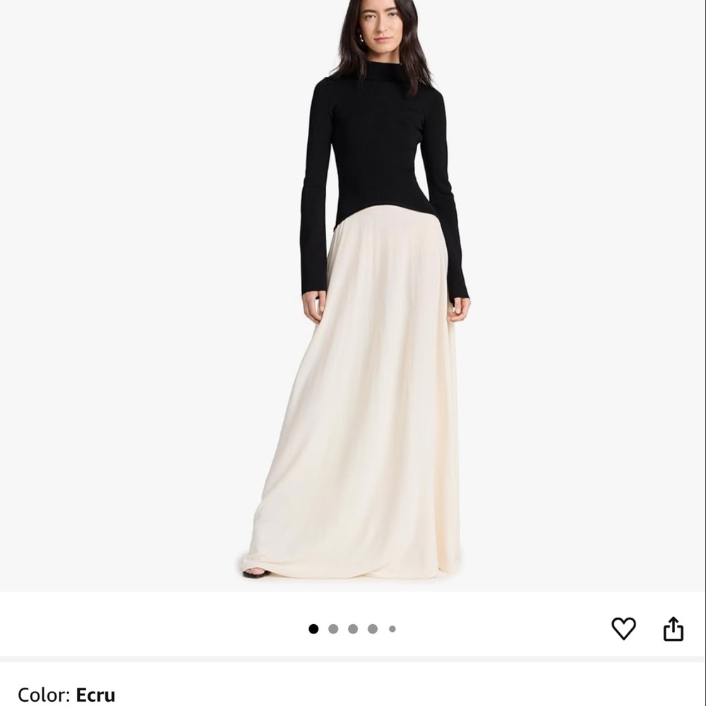 Chic Ecru A-Line dress